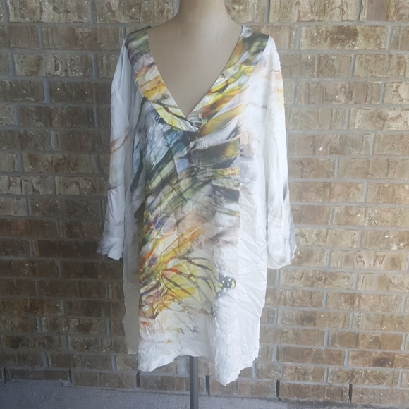 SOLD!!! ULLA POPKEN Water Mark Tunic- Size 20/22 - Picture 1 of 5